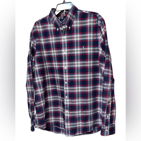 Polo Ralph Lauren Classic Fit Plaid Oxford Button Down Shirt Size XL - Picture 6 of 12